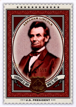 2009 SP Legendary Cuts #200 Abraham Lincoln Front