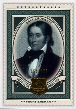2009 SP Legendary Cuts #158 Davy Crockett Front