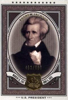 2009 SP Legendary Cuts #197 Andrew Jackson Front