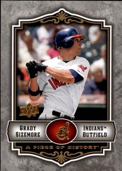 2009 Upper Deck A Piece of History #28 Grady Sizemore Front