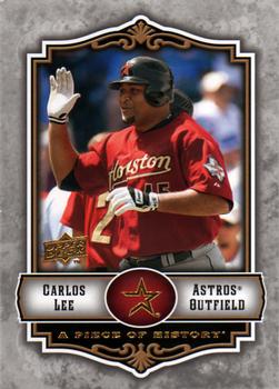 2009 Upper Deck A Piece of History #39 Carlos Lee Front
