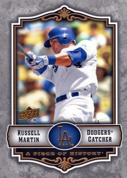 2009 Upper Deck A Piece of History #48 Russell Martin Front