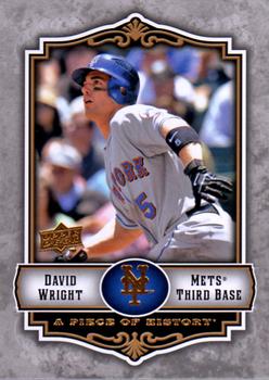2009 Upper Deck A Piece of History #58 David Wright Front