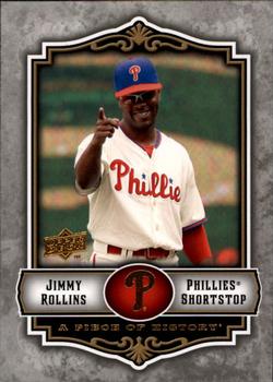 2009 Upper Deck A Piece of History #73 Jimmy Rollins Front