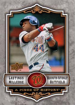 2009 Upper Deck A Piece of History #100 Lastings Milledge Front