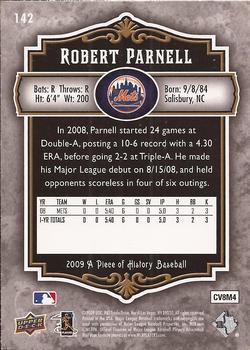 2009 Upper Deck A Piece of History #142 Bobby Parnell Back