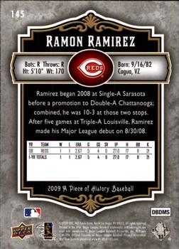 2009 Upper Deck A Piece of History #145 Ramon Ramirez Back