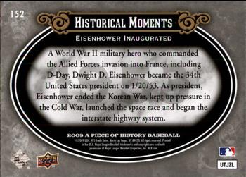 2009 Upper Deck A Piece of History #152 Dwight D. Eisenhower Back