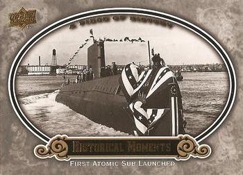 2009 Upper Deck A Piece of History #153 First Atomic Submarine Launched Front