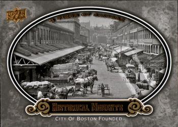2009 Upper Deck A Piece of History #198 City of Boston Founded Front