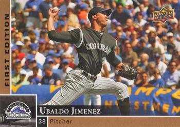 2009 Upper Deck First Edition #96 Ubaldo Jimenez Front