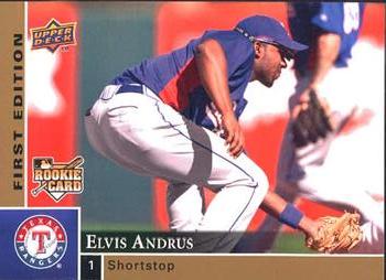 2009 Upper Deck First Edition #388 Elvis Andrus Front