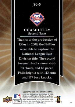2009 Upper Deck First Edition - StarQuest #SQ-5 Chase Utley Back