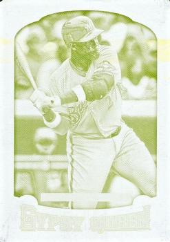 2014 Topps Gypsy Queen - Printing Plates Yellow #163 Carlos Gomez Front