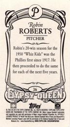 2014 Topps Gypsy Queen - Mini #36 Robin Roberts Back