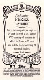 2014 Topps Gypsy Queen - Mini #39 Salvador Perez Back