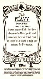 2014 Topps Gypsy Queen - Mini #55 Jake Peavy Back