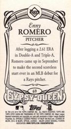 2014 Topps Gypsy Queen - Mini #69 Enny Romero Back