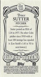 2014 Topps Gypsy Queen - Mini #76 Bruce Sutter Back