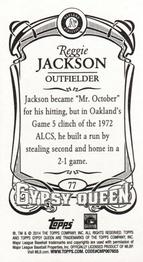 2014 Topps Gypsy Queen - Mini #77 Reggie Jackson Back