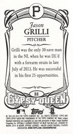 2014 Topps Gypsy Queen - Mini #88 Jason Grilli Back