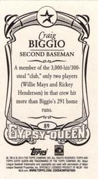 2014 Topps Gypsy Queen - Mini #89 Craig Biggio Back