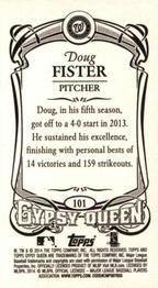 2014 Topps Gypsy Queen - Mini #101 Doug Fister Back