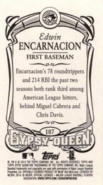 2014 Topps Gypsy Queen - Mini #107 Edwin Encarnacion Back