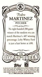 2014 Topps Gypsy Queen - Mini #126 Pedro Martinez Back