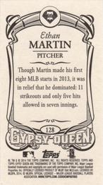 2014 Topps Gypsy Queen - Mini #128 Ethan Martin Back