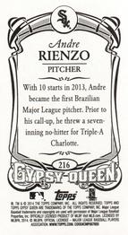 2014 Topps Gypsy Queen - Mini #216 Andre Rienzo Back