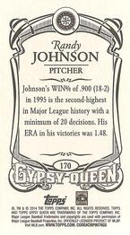 2014 Topps Gypsy Queen - Mini #170 Randy Johnson Back
