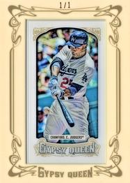 2014 Topps Gypsy Queen - Framed Mini Clear #244 Carl Crawford Front