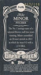 2014 Topps Gypsy Queen - Mini Black #87 Mike Minor Back