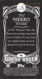 2014 Topps Gypsy Queen - Mini Black #98 Phil Niekro Back