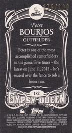 2014 Topps Gypsy Queen - Mini Black #182 Peter Bourjos Back