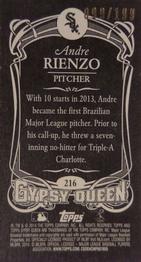 2014 Topps Gypsy Queen - Mini Black #216 Andre Rienzo Back