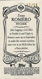2014 Topps Gypsy Queen - Mini Sepia #69 Enny Romero Back