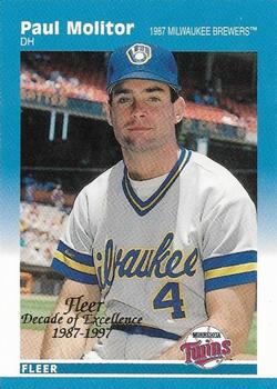 1997 Fleer - Decade of Excellence #8 Paul Molitor Front