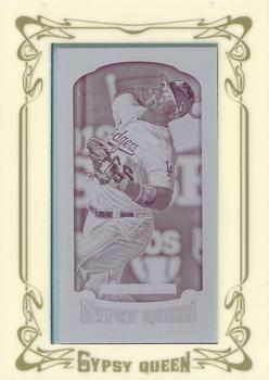 2014 Topps Gypsy Queen - Mini Framed Printing Plates Magenta #350 Yasiel Puig Front
