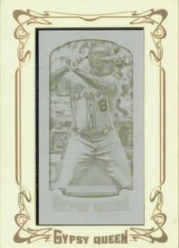2014 Topps Gypsy Queen - Mini Framed Printing Plates Yellow #340 Justin Upton Front