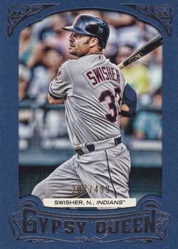 2014 Topps Gypsy Queen - Framed Blue #6 Nick Swisher Front