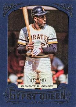 2014 Topps Gypsy Queen - Framed Blue #50 Roberto Clemente Front