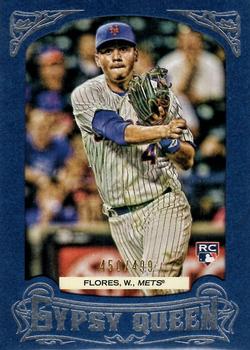 2014 Topps Gypsy Queen - Framed Blue #59 Wilmer Flores Front