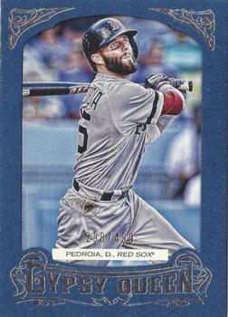 2014 Topps Gypsy Queen - Framed Blue #143 Dustin Pedroia Front