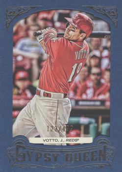2014 Topps Gypsy Queen - Framed Blue #145 Joey Votto Front