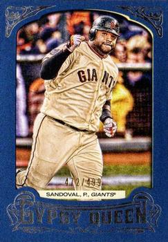 2014 Topps Gypsy Queen - Framed Blue #232 Pablo Sandoval Front
