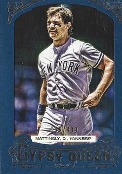 2014 Topps Gypsy Queen - Framed Blue #270 Don Mattingly Front