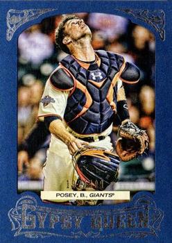 2014 Topps Gypsy Queen - Framed Blue #275 Buster Posey Front