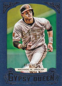 2014 Topps Gypsy Queen - Framed Blue #280 Manny Machado Front